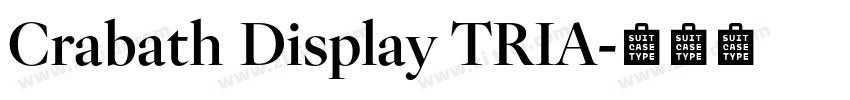 Crabath Display TRIA字体转换